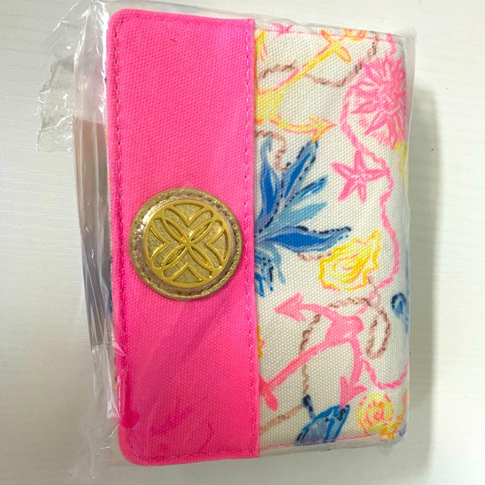 Lilly Pulitzer card case with 2 sets playing cards - NWT - unopened -